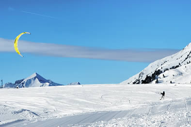 Snowkiten in Obertauern